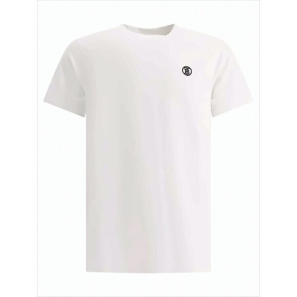 Burberry Short-Sleeve Cotton T-Shirt With Embroidered Logo - NWT